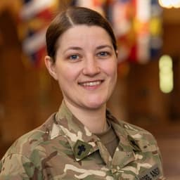 Georgina Anson headshot in army uniform